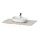 Duravit Console de lavabo Luv 98,8x59,5x2 cm, quartz, avec 1 trou, surface structurée-1
