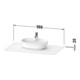 Duravit Console de lavabo Luv 98,8x59,5x2 cm, quartz, avec 1 trou, surface structurée-4