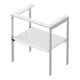 Duravit Console de lavabo White Tulip 68,4x45 cm, blanc brillant, métal, sur pied-2