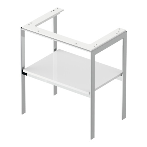 Duravit Console de lavabo White Tulip 68,4x45 cm, blanc brillant, métal, sur pied