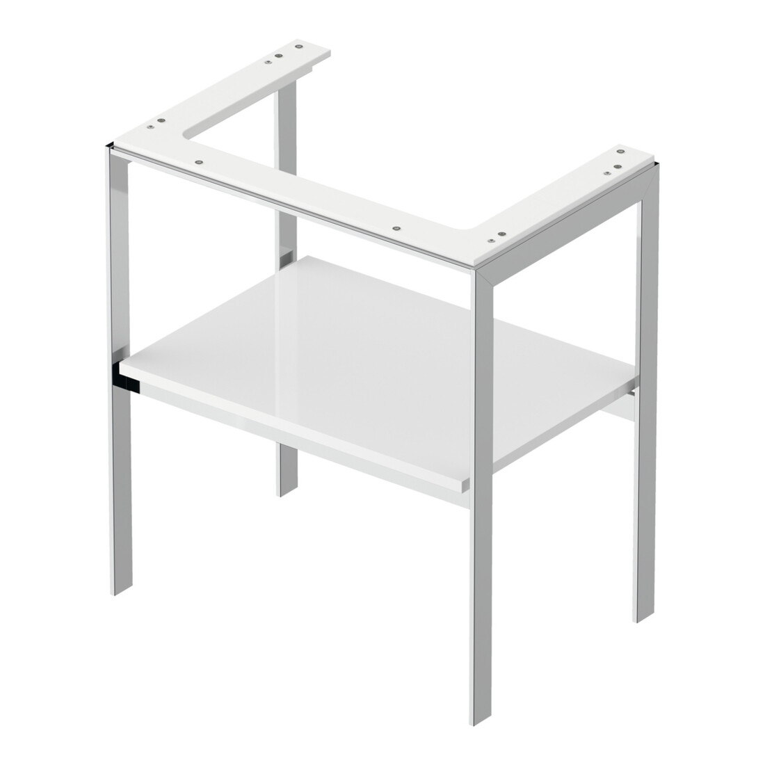 Duravit Console de lavabo White Tulip 68,4x45 cm, blanc brillant, métal, sur pied