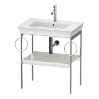 Duravit Console de lavabo White Tulip 68,4x45 cm, blanc mat, Me, 2 HTH, sur pied