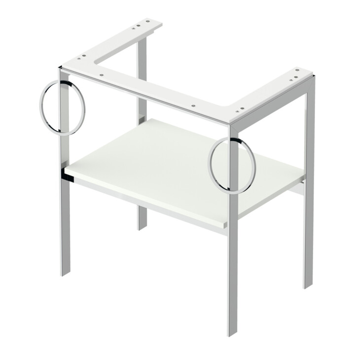 Duravit Console de lavabo White Tulip 68,4x45 cm, blanc mat, Me, 2 HTH, sur pied