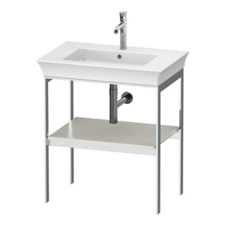 Duravit Console de lavabo White Tulip 68,4x45 cm, blanc mat, métal, sur pied