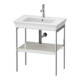 Duravit Console de lavabo White Tulip 68,4x45 cm, blanc mat, métal, sur pied-1