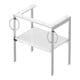Duravit Console de lavabo White Tulip 68,4x45 cm, blanc, Me, 2 HTH, sur pied-5