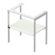 Duravit Console de lavabo White Tulip 68,4x45 cm, blanc semi-mat, métal, sur pied-2