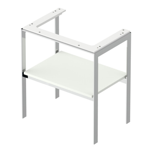 Duravit Console de lavabo White Tulip 68,4x45 cm, blanc semi-mat, métal, sur pied