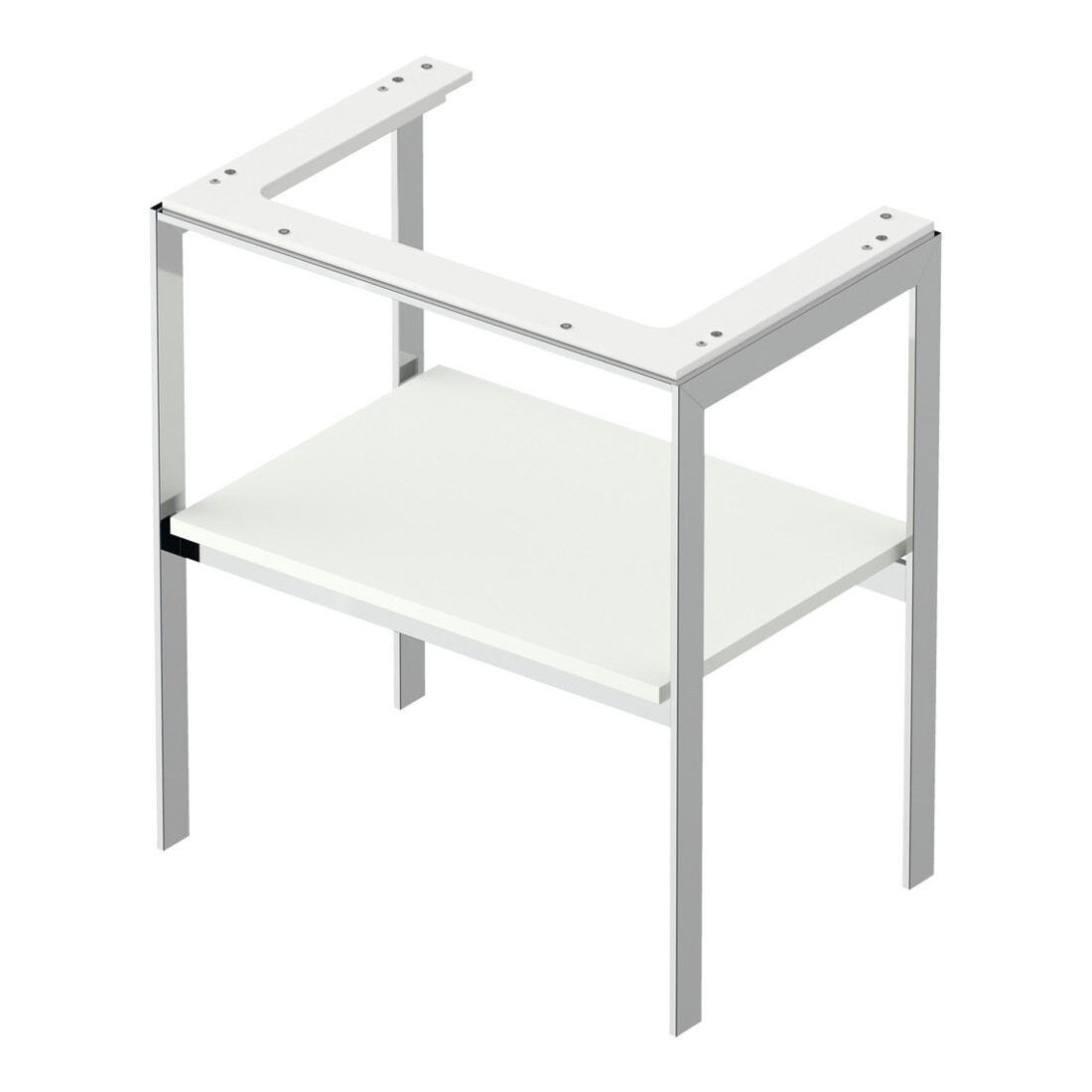 Duravit Console de lavabo White Tulip 68,4x45 cm, blanc semi-mat, métal, sur pied