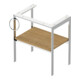 Duravit Console de lavabo White Tulip 68,4x45 cm, Me, bo, HTH gauche, Ei Nat mass.