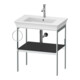 Duravit Console de lavabo White Tulip 68,4x45 cm, Me, bo, HTH gauche, gris mat s-matt-1