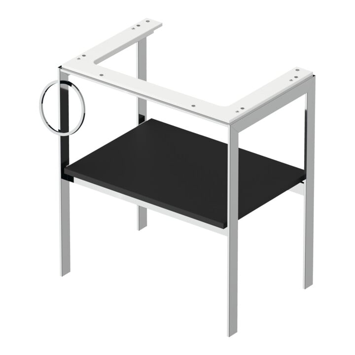 Duravit Console de lavabo White Tulip 68,4x45 cm, Me, bo, HTH gauche, gris mat s-matt