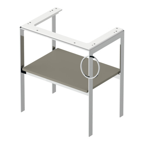 Duravit Console de lavabo White Tulip 68,4x45 cm, Me, bo, HTH r, st-g s-mat