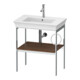 Duravit Console de lavabo White Tulip 68,4x45 cm, Me, bo, HTH r, US Nussb mass.-1