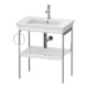 Duravit Console de lavabo White Tulip 68,4x45 cm, Me, bo, porte-serviettes g, blanc brillant-1