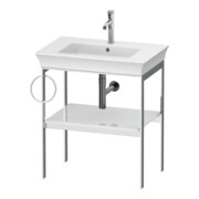 Duravit Console de lavabo White Tulip 68,4x45 cm, Me, bo, porte-serviettes g, blanc brillant