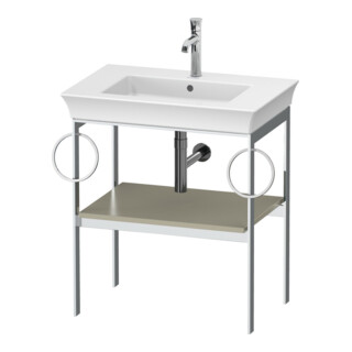 Duravit Console de lavabo White Tulip 68,4x45 cm, T m, Me, 2 HTH, sur pied