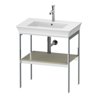 Duravit Console de lavabo White Tulip 68,4x45 cm, taupe mat, métal, sur pied