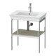 Duravit Console de lavabo White Tulip 68,4x45 cm, taupe mat, métal, sur pied-1
