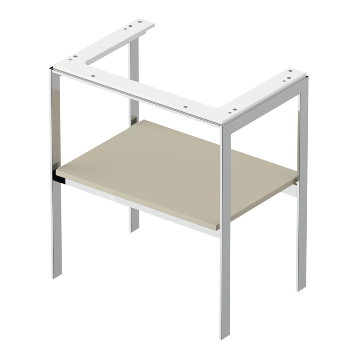 Duravit Console de lavabo White Tulip 68,4x45 cm, taupe mat, métal, sur pied