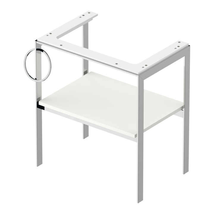 Duravit Console de lavabo White Tulip 68,4x45cm, Me, bo, HTH gauche, blanc mat s-matt
