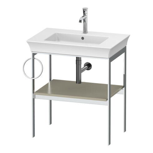Duravit Console de lavabo White Tulip 68,4x45cm, Me, bo, HTH gauche, Tau s-mat