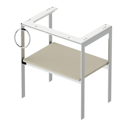 Duravit Console de lavabo White Tulip 68,4x45cm, Me, bo, HTH gauche, Tau s-mat