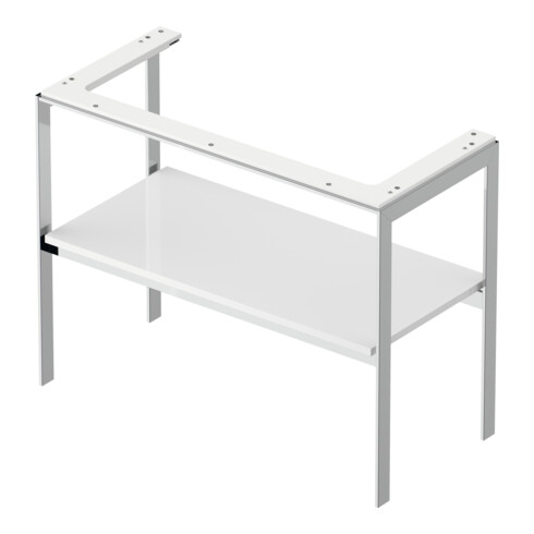 Duravit Console de lavabo White Tulip 98,4x45 cm, blanc brillant, métal, sur pied