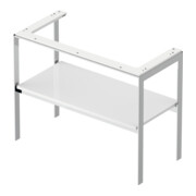 Duravit Console de lavabo White Tulip 98,4x45 cm, blanc brillant, métal, sur pied-2