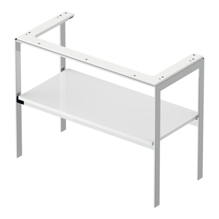 Duravit Console de lavabo White Tulip 98,4x45 cm, blanc brillant, métal, sur pied