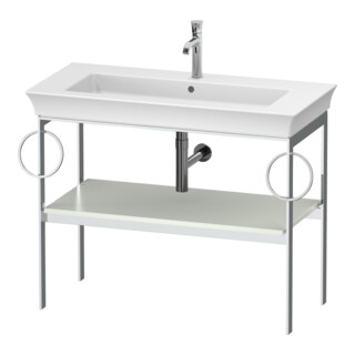 Duravit Console de lavabo White Tulip 98,4x45 cm, blanc mat, Me, 2 HTH, sur pied