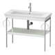Duravit Console de lavabo White Tulip 98,4x45 cm, blanc mat, Me, 2 HTH, sur pied-1