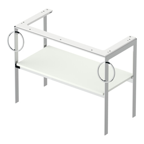 Duravit Console de lavabo White Tulip 98,4x45 cm, blanc mat, Me, 2 HTH, sur pied