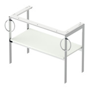 Duravit Console de lavabo White Tulip 98,4x45 cm, blanc mat, Me, 2 HTH, sur pied-5