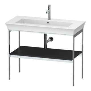 Duravit Console de lavabo White Tulip 98,4x45 cm, gris mat, métal, sur pied