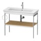 Duravit Console de lavabo White Tulip 98,4x45 cm, Me, bo, HTH gauche, Ei Nat mass.-1