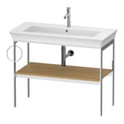 Duravit Console de lavabo White Tulip 98,4x45 cm, Me, bo, HTH gauche, Ei Nat mass.