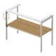 Duravit Console de lavabo White Tulip 98,4x45 cm, Me, bo, HTH gauche, Ei Nat mass.-2