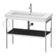 Duravit Console de lavabo White Tulip 98,4x45 cm, Me, bo, HTH gauche, graphite mat s-mat-1