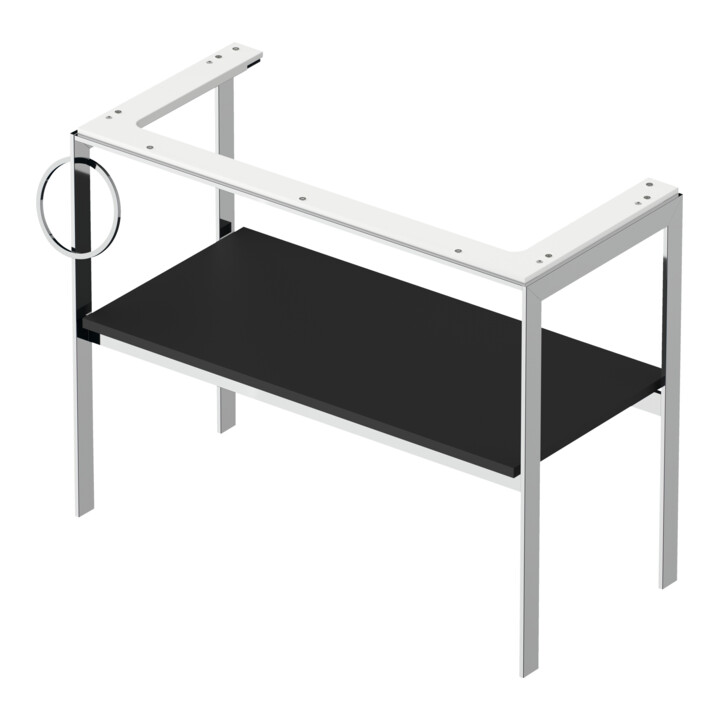 Duravit Console de lavabo White Tulip 98,4x45 cm, Me, bo, HTH gauche, graphite mat s-mat