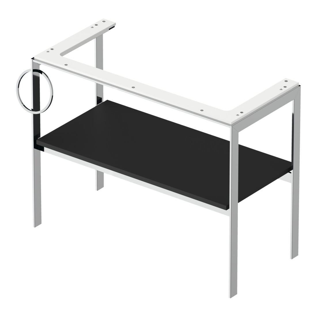 Duravit Console de lavabo White Tulip 98,4x45 cm, Me, bo, HTH gauche, graphite mat s-mat