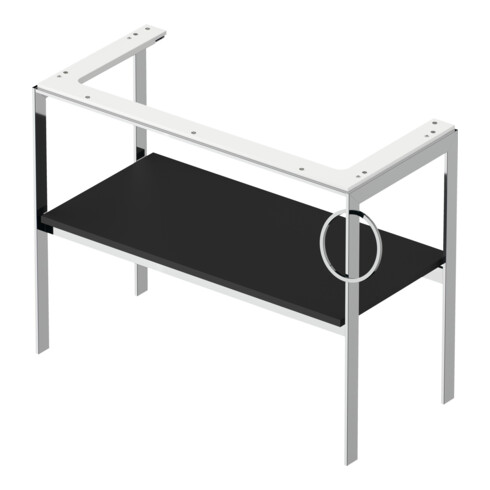 Duravit Console de lavabo White Tulip 98,4x45 cm, Me, bo, HTH re, graphite mat s-mât