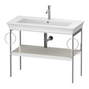 Duravit Console de lavabo White Tulip 98,4x45 cm, No w m, Me, 2 HTH, sur pied