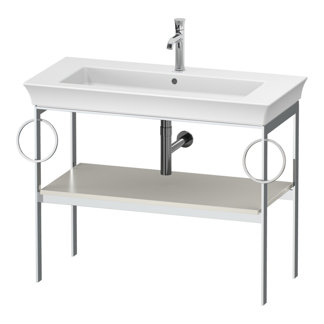 Duravit Console de lavabo White Tulip 98,4x45 cm, No w m, Me, 2 HTH, sur pied