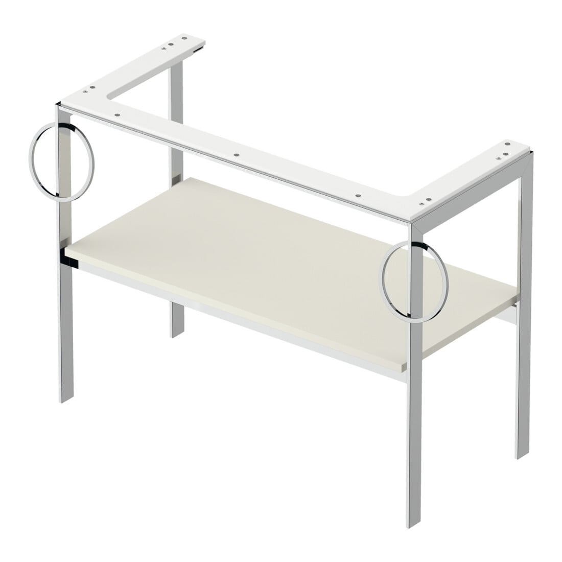 Duravit Console de lavabo White Tulip 98,4x45 cm, No w m, Me, 2 HTH, sur pied