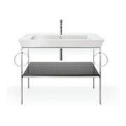 Duravit Console de lavabo White Tulip 98,4x45 cm, st-g g, Me, 2 HTH, sur pied