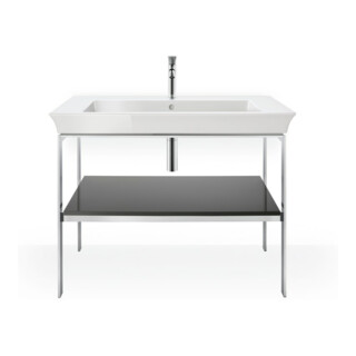 Duravit Console de lavabo White Tulip 98,4x45 cm, st-g hgl, Mét., sur pied