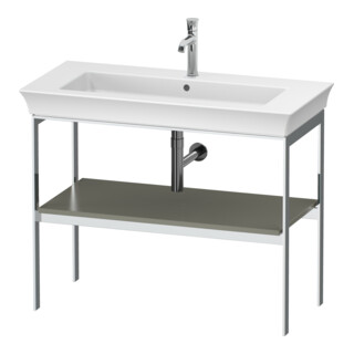 Duravit Console de lavabo White Tulip 98,4x45 cm, st-g s-mat, Mét., sur pied