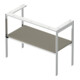Duravit Console de lavabo White Tulip 98,4x45 cm, st-g s-mat, Mét., sur pied-2