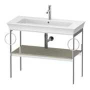 Duravit Console de lavabo White Tulip 98,4x45 cm, T m, Me, 2 HTH, sur pied